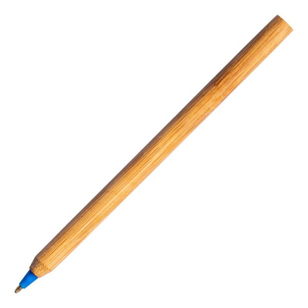Obrázky: Guličkové pero z bambusu, modré, Obrázok 2