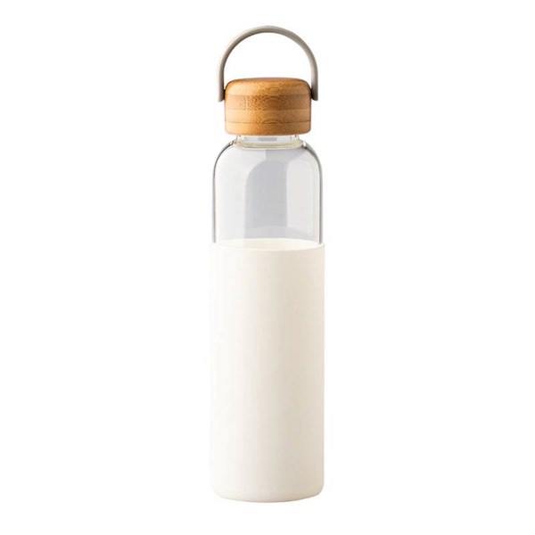 Obrázky: Sklenená fľaša 560 ml, biela, Obrázok 3