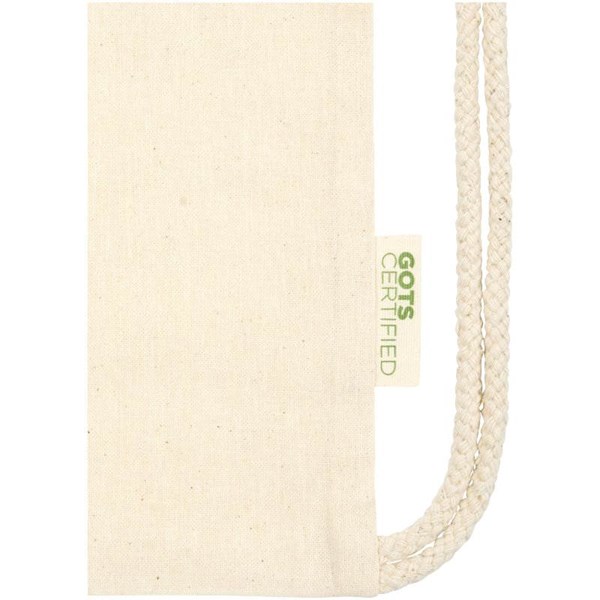 Obrázky: Orissa šnúrkový ruksak z organick.bavlny,prírodná, Obrázok 3