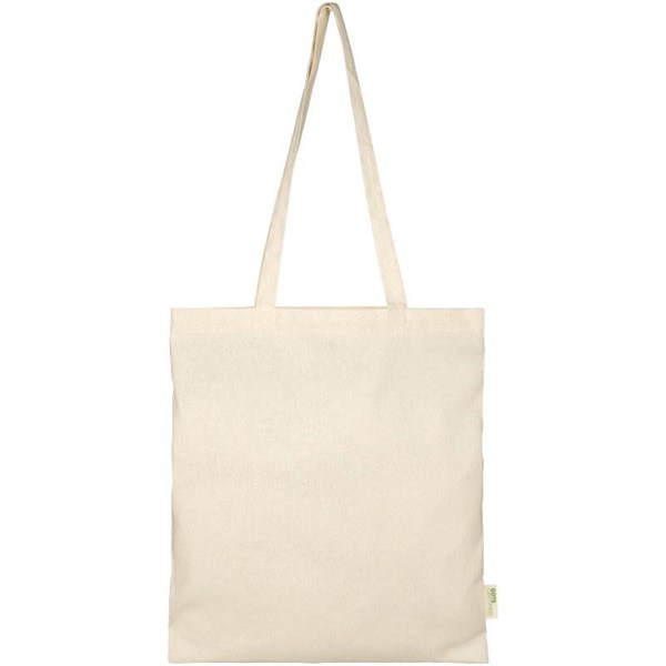 Obrázky: Orissa nakupná taška z organickej bavlny, prírodná, Obrázok 5