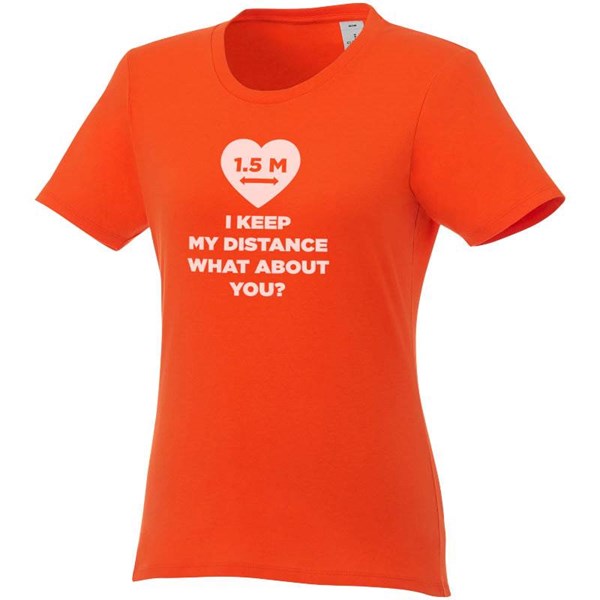 Obrázky: Dámske tričko Heros s krátkym rukávom,oranžové/XXL, Obrázok 7