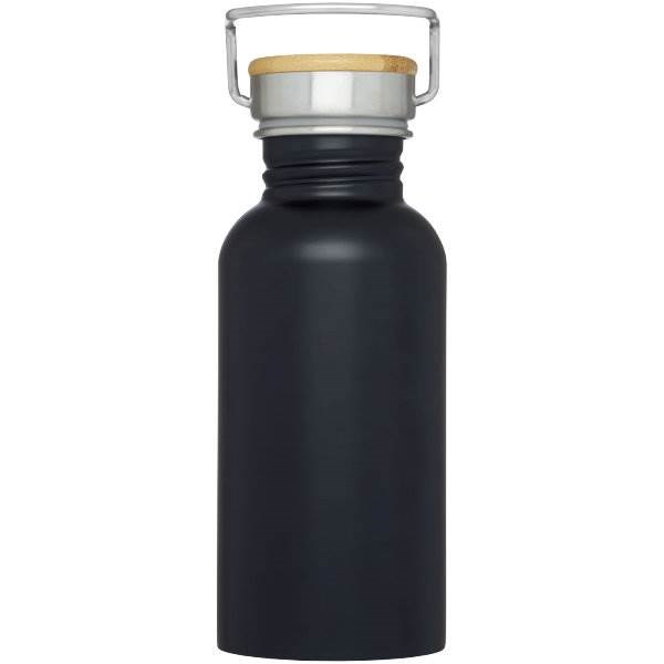 Obrázky: Nerezová športová fľaša 550ml, čierna, Obrázok 3