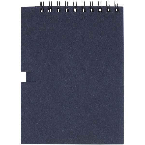 Obrázky: Modrý A6 poznámkový blok s perom, krúž.väzba, Obrázok 2