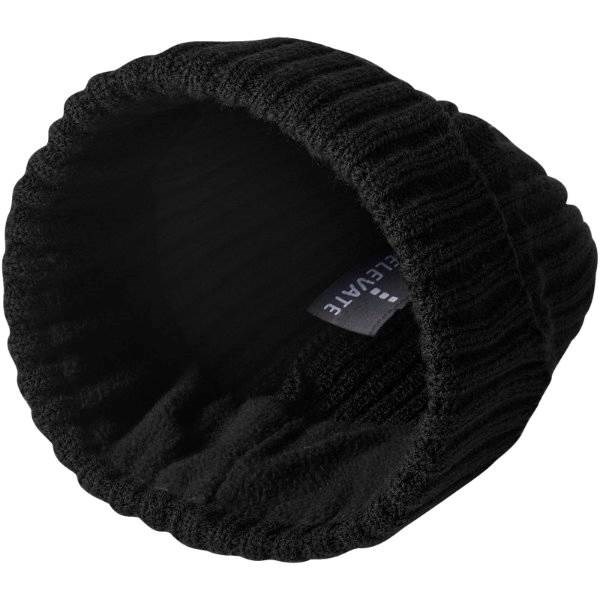 Obrázky: Čierna zimná pletená čiapka ELEVATE, Obrázok 4
