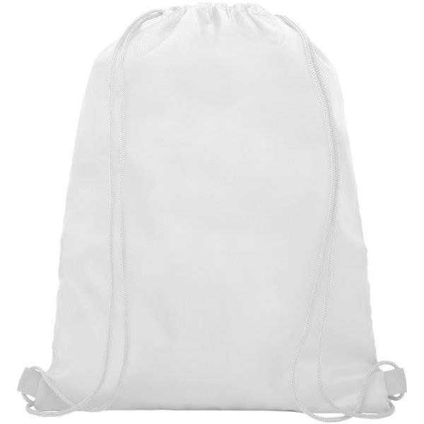 Obrázky: Biely ruksak, 1 vrecko na zips, otvor slúchadlá, Obrázok 2
