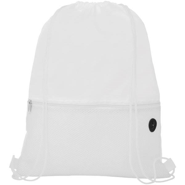 Obrázky: Biely ruksak, 1 vrecko na zips, otvor slúchadlá, Obrázok 4