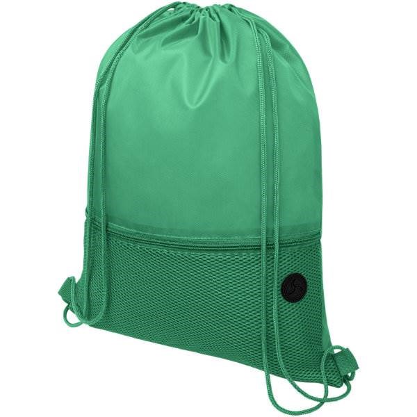 Obrázky: Zelený ruksak, 1 vrecko na zips, otvor slúchadlá