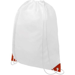 Obrázky: Biely ruksak s oranžovými rohmi