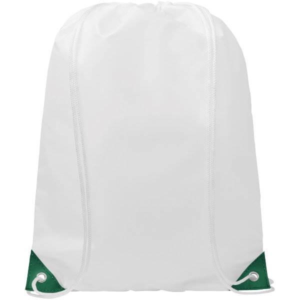 Obrázky: Biely ruksak so zelenými rohmi, Obrázok 3