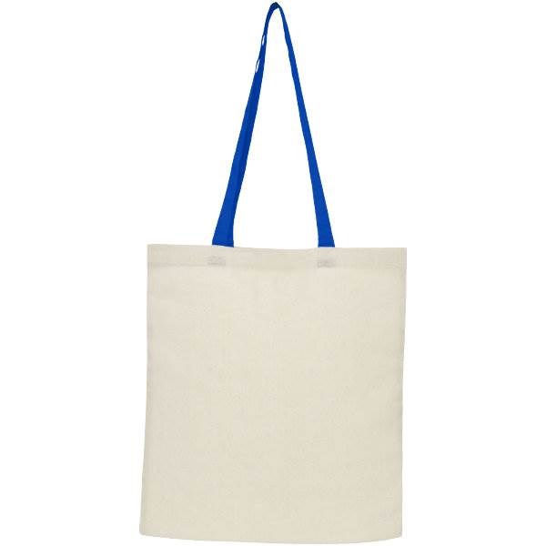 Obrázky: Prírodná nákupná taška, modré rukoväte, BA 100g, Obrázok 2