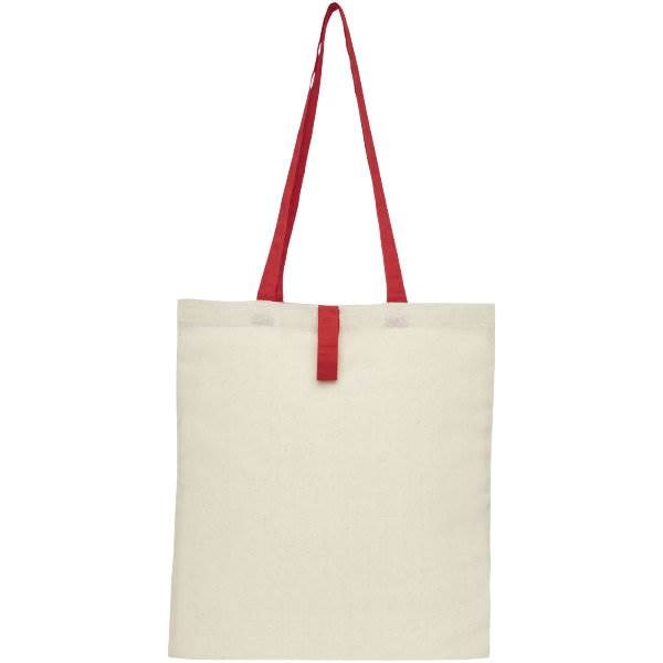 Obrázky: Prírodná nákupná taška, červené rukoväte, BA 100g, Obrázok 6