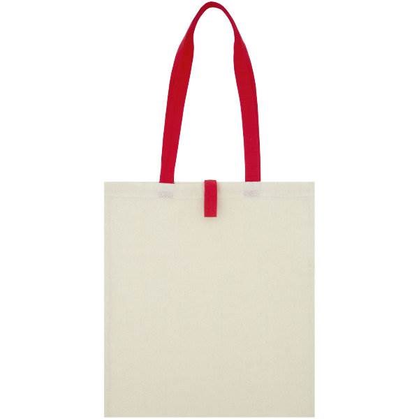 Obrázky: Prírodná nákupná taška, červené rukoväte, BA 100g, Obrázok 7