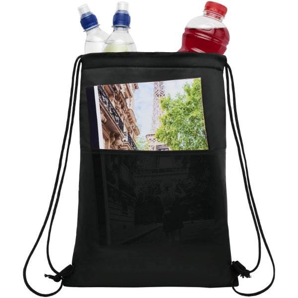 Obrázky: Čierna chladiaca taška/ruksak na 12 plechoviek, Obrázok 3