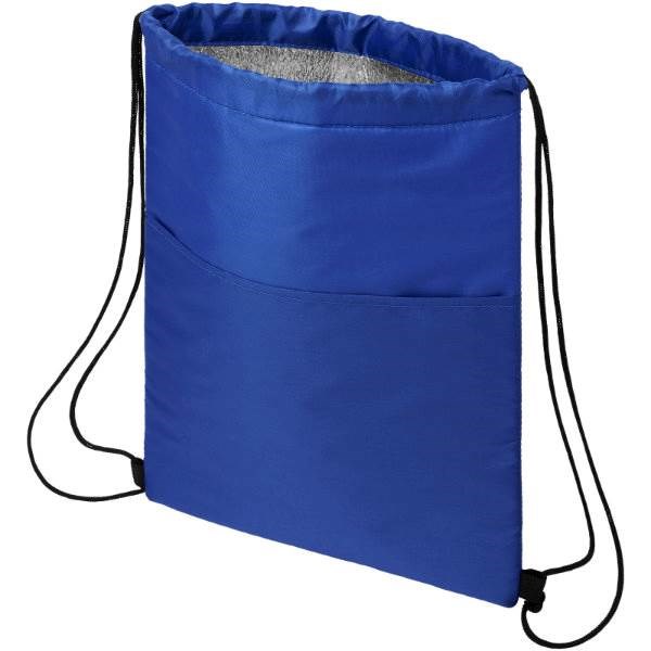 Obrázky: Stred. modrá chladiaca taška/ruksak, 12 plechoviek, Obrázok 4