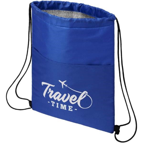 Obrázky: Stred. modrá chladiaca taška/ruksak, 12 plechoviek, Obrázok 5