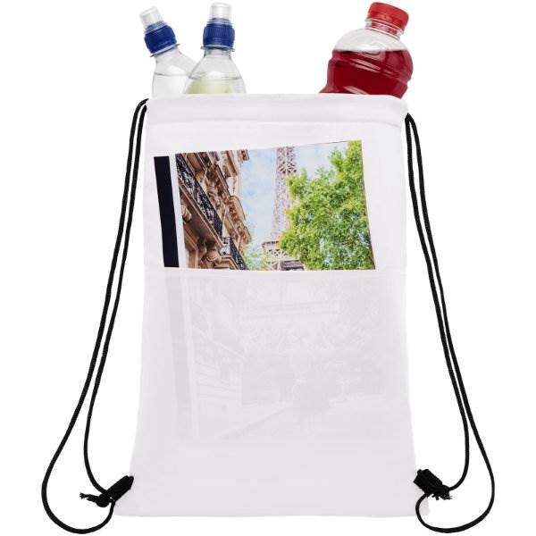 Obrázky: Biela chladiaca taška/ruksak na 12 plechoviek, Obrázok 3