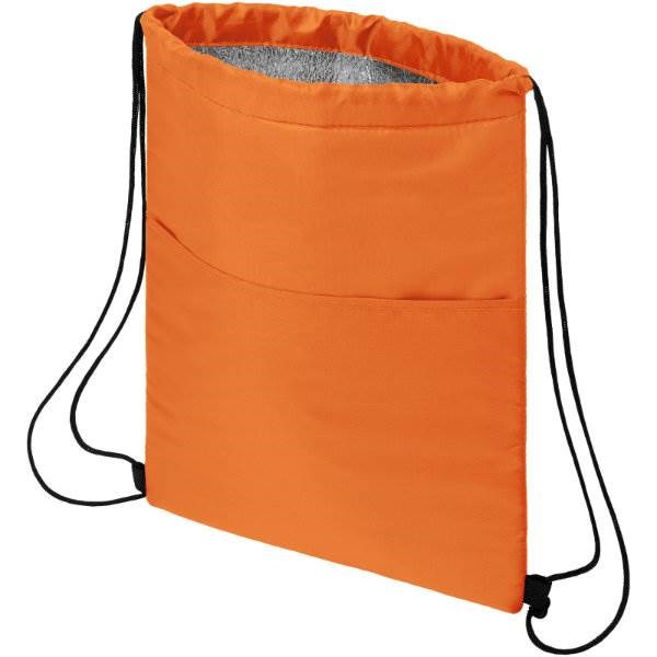 Obrázky: Oranžová chladiaca taška/ruksak na 12 plechoviek, Obrázok 4