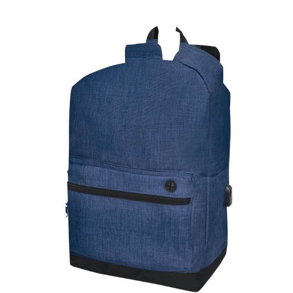 Obrázky: Nám. modrý/čierny melanž ruksak na notebook 15,6"