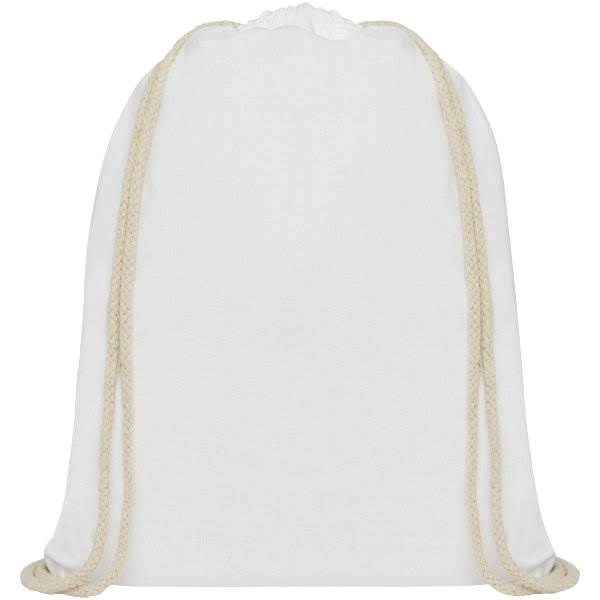 Obrázky: Biely ruksak z bavlny 140 g/m², Obrázok 2