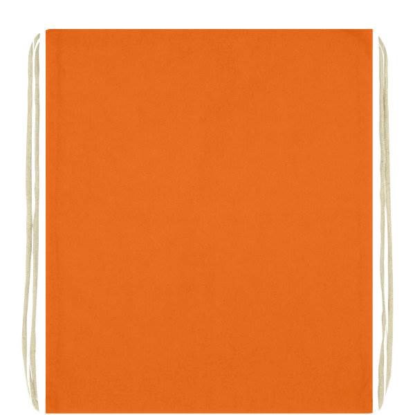 Obrázky: Oranžový ruksak z bavlny 140 g/m², Obrázok 3