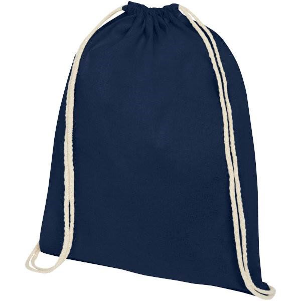 Obrázky: Námoenícky modrý ruksak z bavlny 140 g/m²