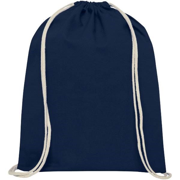 Obrázky: Námoenícky modrý ruksak z bavlny 140 g/m², Obrázok 2