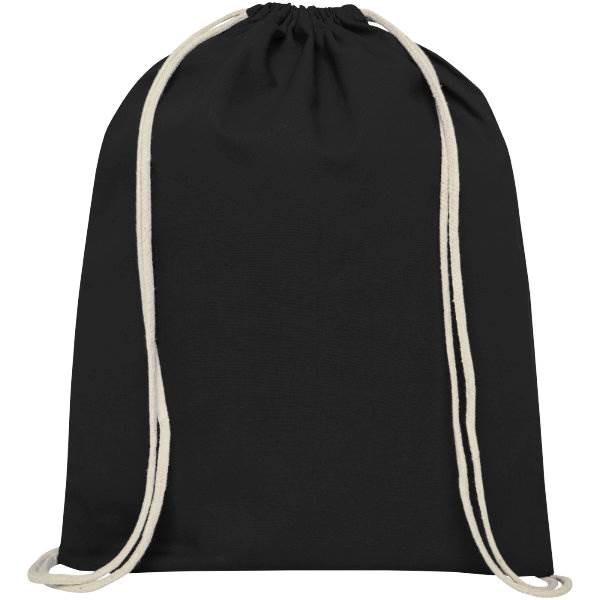 Obrázky: Čierny ruksak z bavlny 140 g/m², Obrázok 2