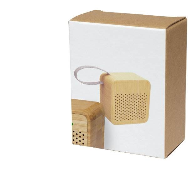 Obrázky: Bambusový štvorcový 3W reproduktor Bluetooth, Obrázok 8