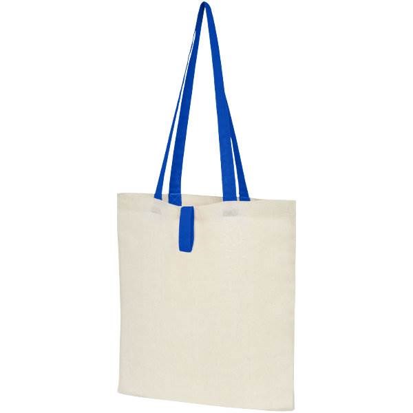 Obrázky: Prírodná nákupná taška, modré rukoväte, BA 100g, Obrázok 9