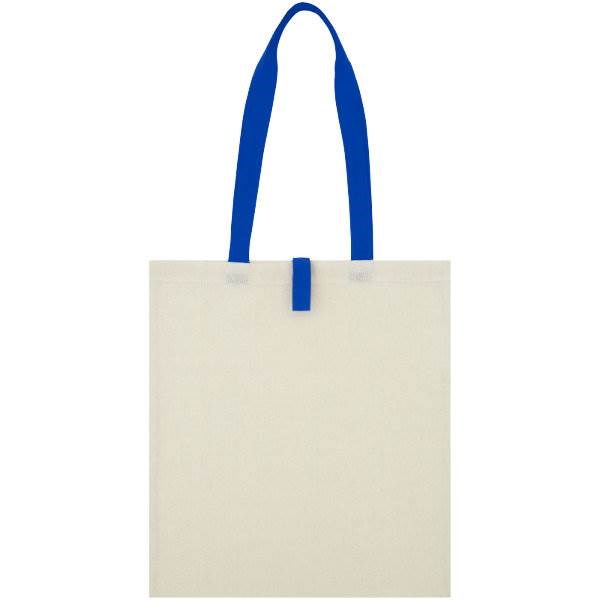 Obrázky: Prírodná nákupná taška, modré rukoväte, BA 100g, Obrázok 15
