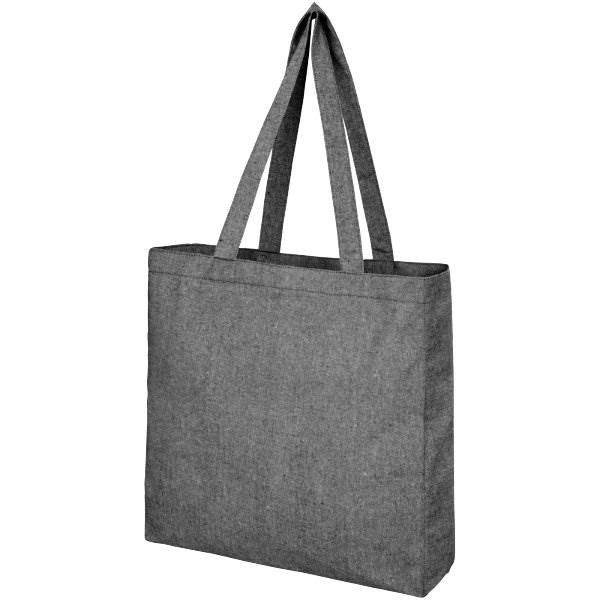 Obrázky: Nákupná taška z recykl. BA a PES, 210g, čierna, Obrázok 4