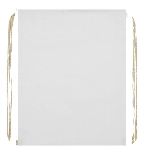 Obrázky: Biely ruksak z bavlny 140 g/m², Obrázok 8