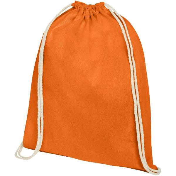 Obrázky: Oranžový ruksak z bavlny 140 g/m², Obrázok 6