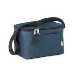 Obrázky: Chladiaca RPET taška na plechovky, modrá melanž
