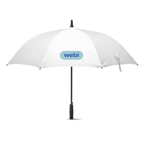 Obrázky: Manuálny vetruvzdorný biely dáždnik, Obrázok 2