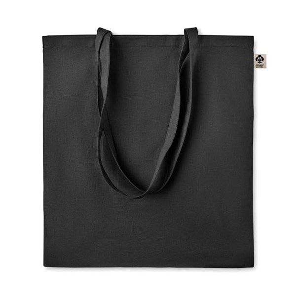 Obrázky: Nákupná taška z bio bavlny 140g, čierna