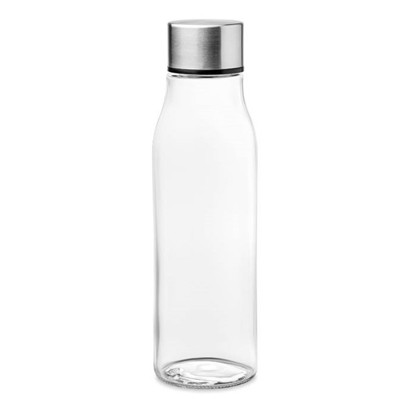 Obrázky: Sklenená transparentná fľaša na pitie, 500ml