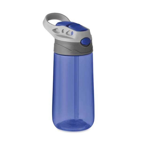 Obrázky: Transparentná modrá 450ml tritánová fľaša na pitie
