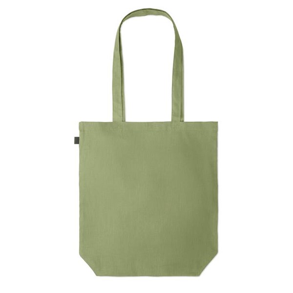 Obrázky: Zelená nákupná taška z konopnej látky, 200g, Obrázok 6