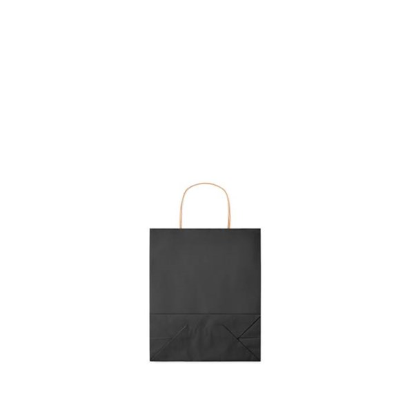 Obrázky: Papierová taška čierne 18x8x21cm, skrútená rukoväť, Obrázok 6