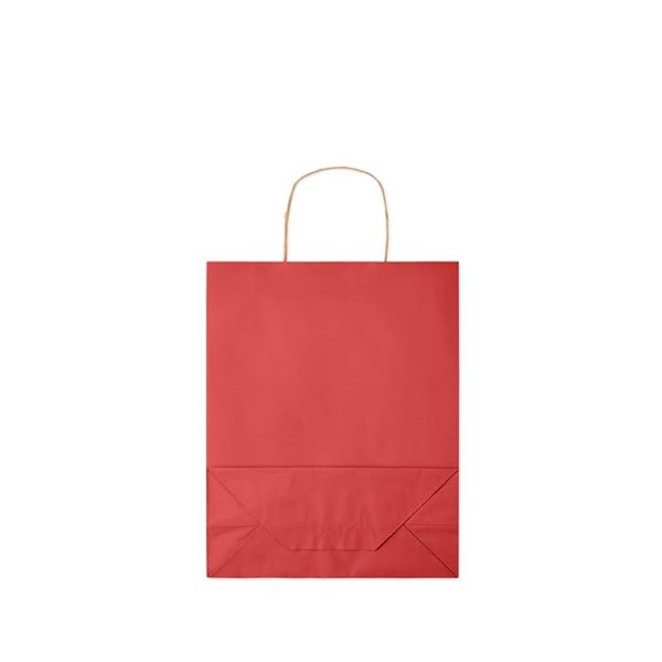 Obrázky: Papierová taška červená 25x11x32cm,krútená rukoväť, Obrázok 5