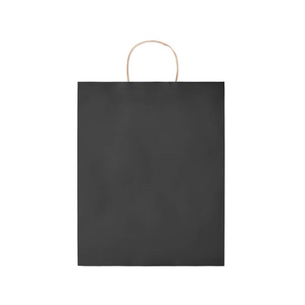 Obrázky: Papierová taška čierne 32x12x40cm,skrútená rukoväť, Obrázok 2