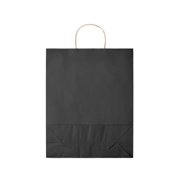 Obrázky: Papierová taška čierne 32x12x40cm,skrútená rukoväť, Obrázok 3