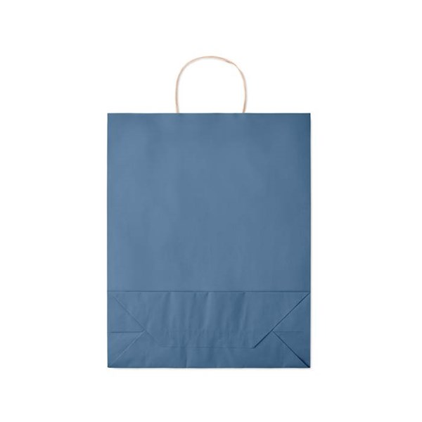 Obrázky: Papierová taška modrá 32x12x40cm, skrútená rukoväť, Obrázok 4