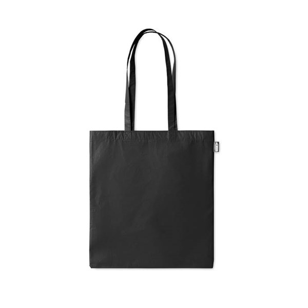 Obrázky: Čierna nákupná taška z netkanejho RPET laminovaná, Obrázok 2