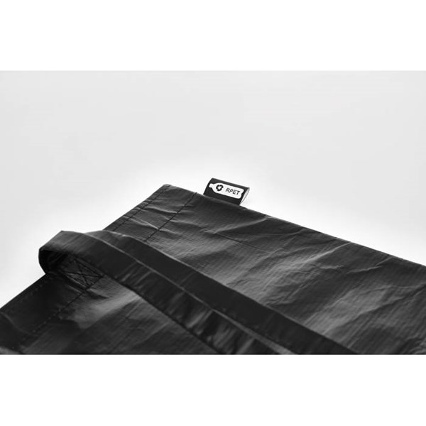 Obrázky: Čierna nákupná taška z netkanejho RPET laminovaná, Obrázok 3