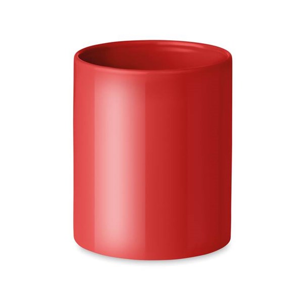 Obrázky: Červený keramický hrnček 300ml v krabičke, Obrázok 3