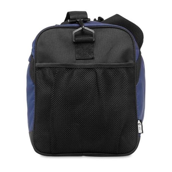 Obrázky: Športová alebo  cestovná modro-čierna RPET taška, Obrázok 4