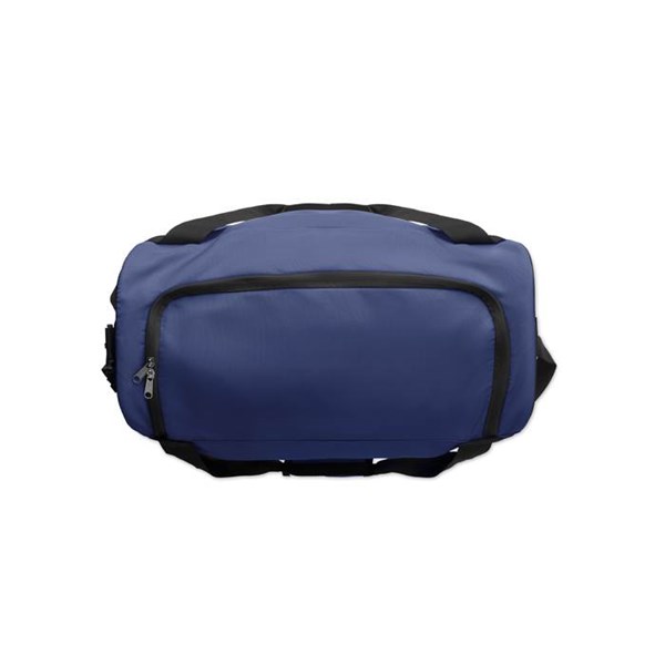 Obrázky: Športová alebo  cestovná modro-čierna RPET taška, Obrázok 7