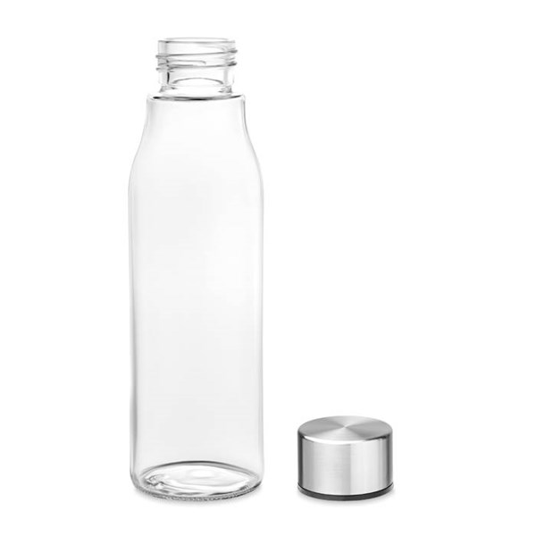 Obrázky: Sklenená transparentná fľaša na pitie, 500ml, Obrázok 2